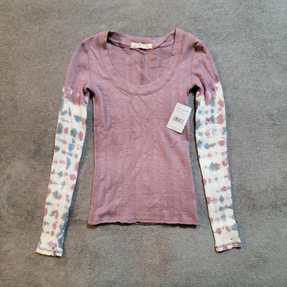 Free People Tops - Free People Big Sur Tie Dye Long Sleeve Top Misty Mountain Size XS NEW $78